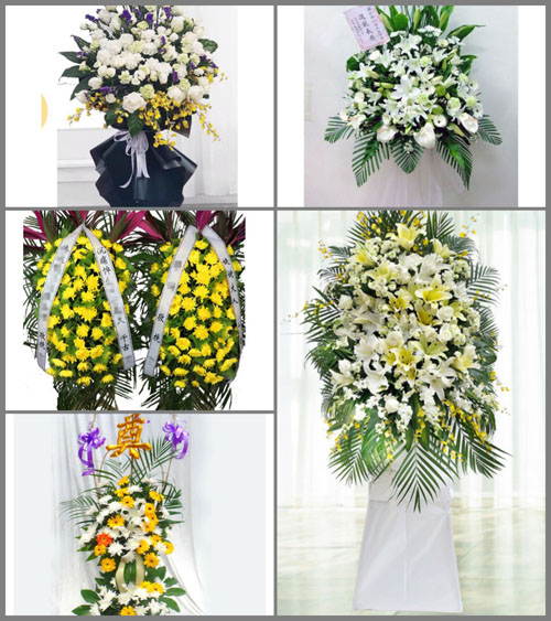 河北承德围场县宝元栈乡白事花篮预定